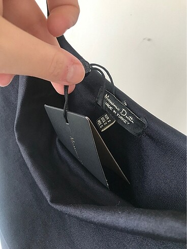 s Beden siyah Renk Massimo Dutti Degaje Yaka Elbise