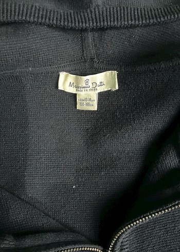 Erkek Çocuk Siyah Kapüşonlu Fermuarlı Ceket - Görsel 2