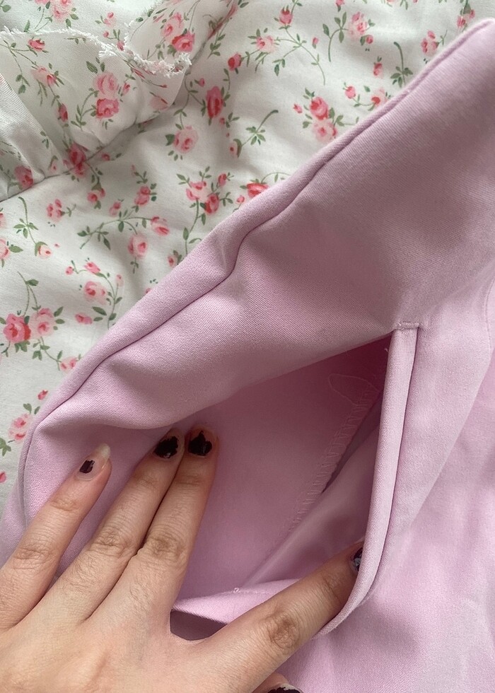 Coquette lolita Açık pembe zara şort - Görsel 3