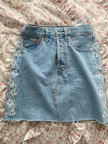 Orijinal levis vintage coquette kot etek