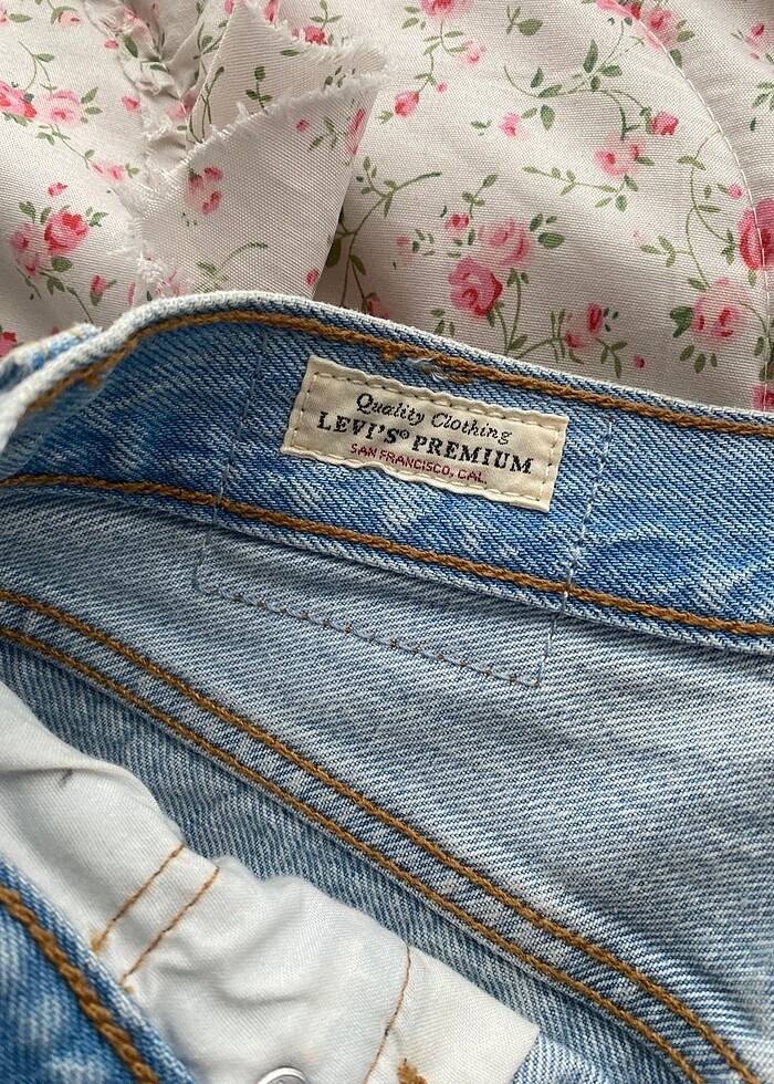 Orijinal levis vintage coquette kot etek - Görsel 2