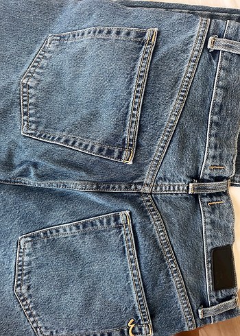 38 Beden Mavi renk LTB 38 beden jean yüksek bel bol paça