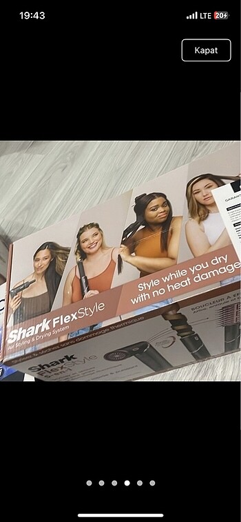 Beden Renk Shark saç şekillendirici Shark Flex Style Saç şekillendirici