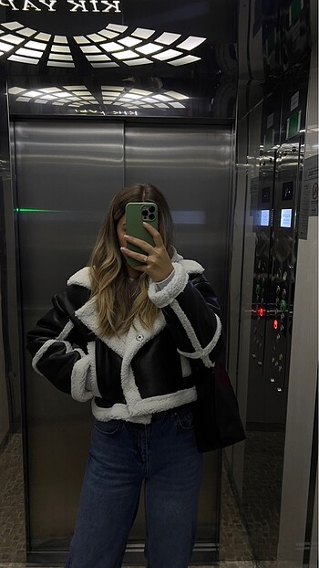 Kürklü crop mont