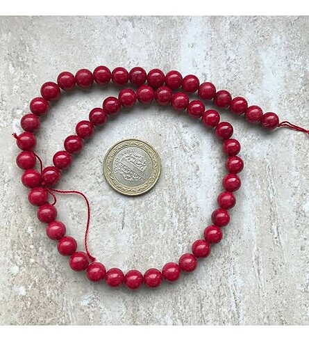 8 mm mercan Taşı dizi