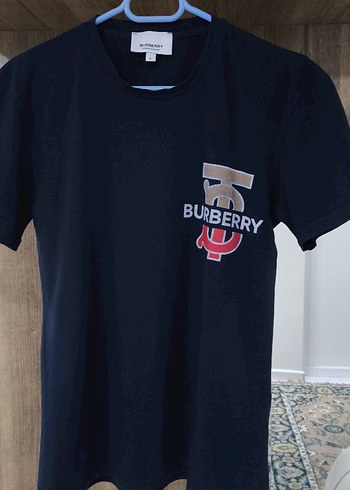 Burberry Bisiklet Yaka Baskılı Tişört - Görsel 2