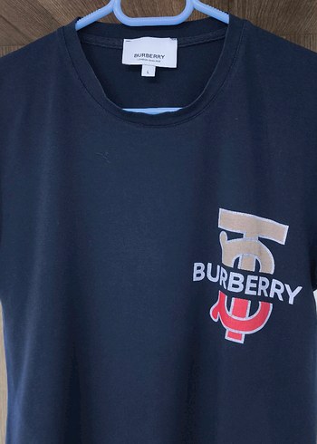 Burberry Bisiklet Yaka Baskılı Tişört - Görsel 3