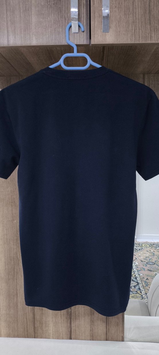 Burberry Bisiklet Yaka Baskılı Tişört - Görsel 5