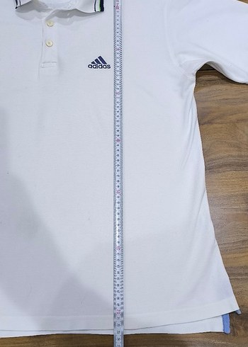 Orijinal Adidas Beyaz Polo Yaka Tişört - Görsel 6
