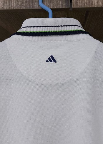 Orijinal Adidas Beyaz Polo Yaka Tişört - Görsel 5