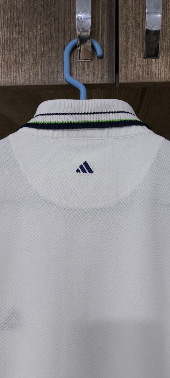 Orijinal Adidas Beyaz Polo Yaka Tişört - Görsel 5