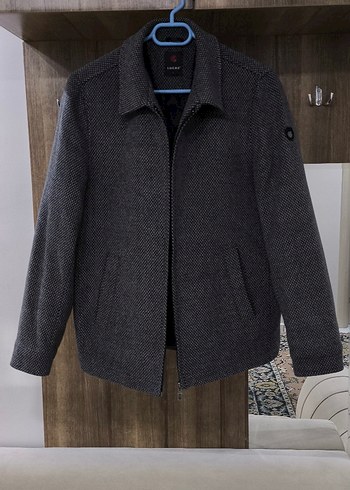 Orijinal Lucas Balıksırtı Desenli Kaban - Görsel 2