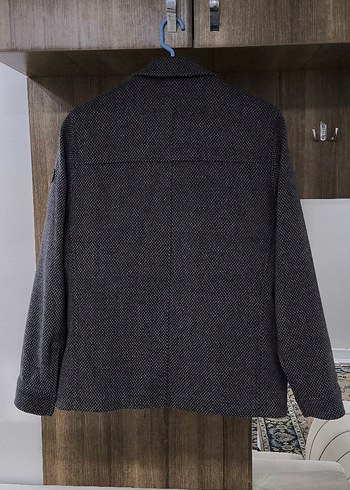 Orijinal Lucas Balıksırtı Desenli Kaban - Görsel 8