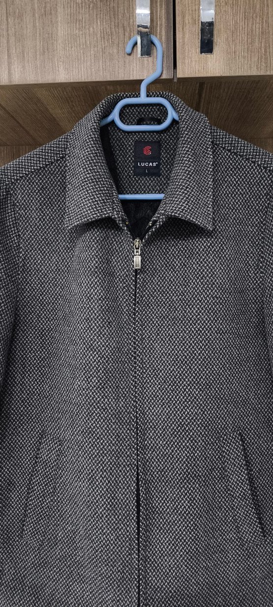 Orijinal Lucas Balıksırtı Desenli Kaban - Görsel 5