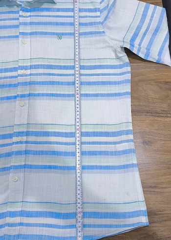 Orijinal Mavi Desenli Gömlek - Görsel 10