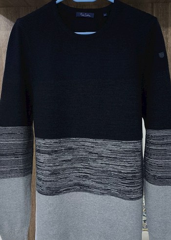 Orijinal Pierre Cardin Bisiklet Yaka Kazak - Görsel 2