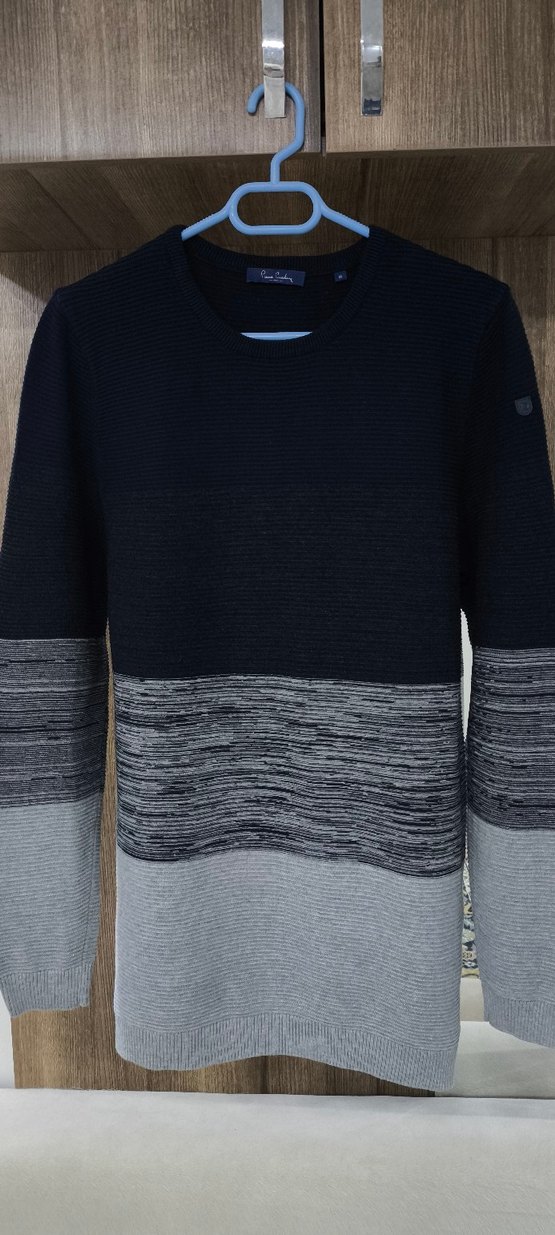 Orijinal Pierre Cardin Bisiklet Yaka Kazak - Görsel 2