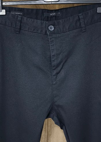 Orijinal Avva Lacivert Chino Pantolon 34 - Görsel 3