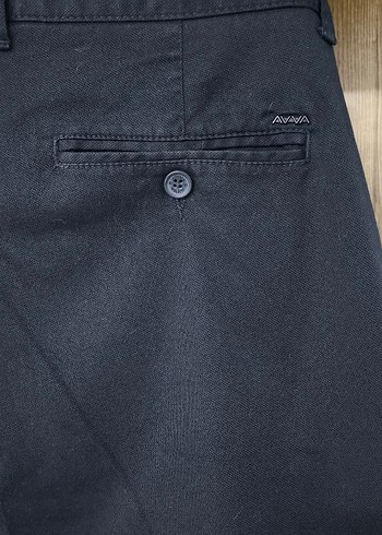 Orijinal Avva Lacivert Chino Pantolon 34 - Görsel 6