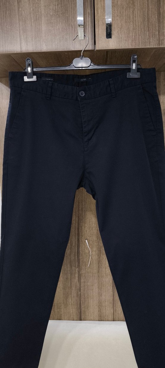Orijinal Avva Lacivert Chino Pantolon 34 - Görsel 4