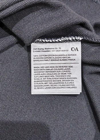 Orijinal C&A Siyah Polo Tişört L - Görsel 11