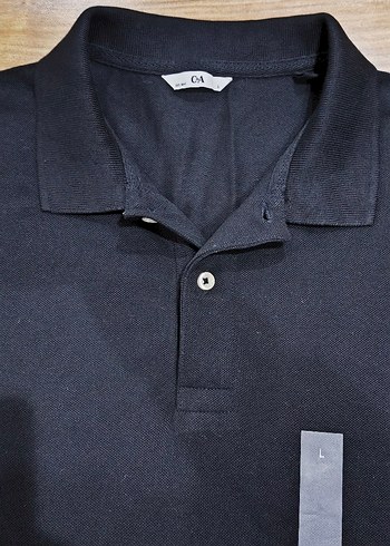 Orijinal C&A Siyah Polo Tişört L - Görsel 10