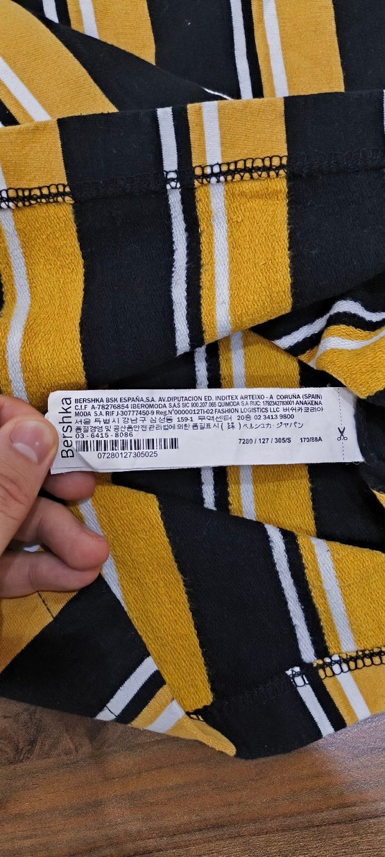 Orijinal Bershka Çizgili Sweatshirt — görsel 9/9