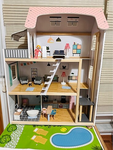 Ahşap ev -Barbie evi