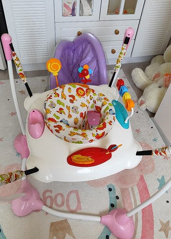Renkli Desenli Bebek Yürüteci