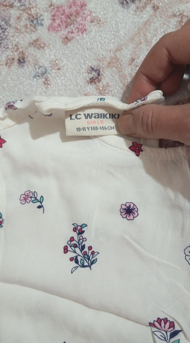 Çiçek Desenli Pamuklu Bohem Uzun Kollu Gömlek - Görsel 3