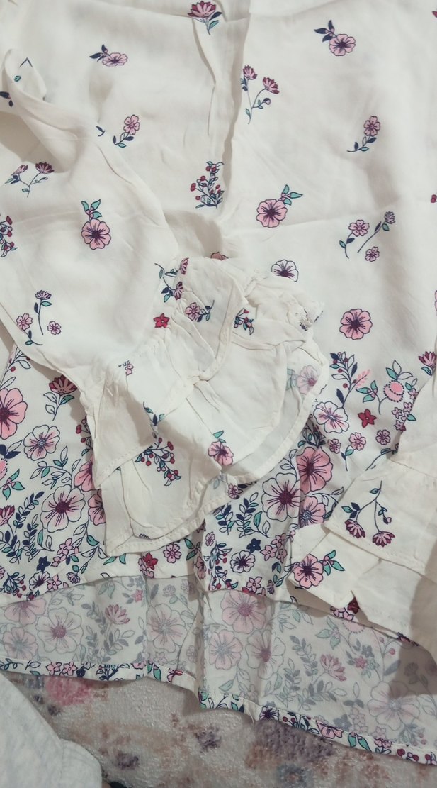 Çiçek Desenli Pamuklu Bohem Uzun Kollu Gömlek - Görsel 2