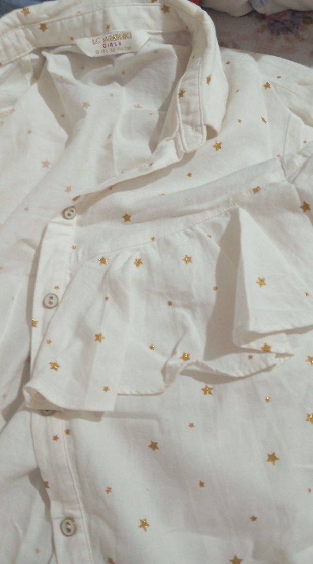 Düğmeli Beyaz Pamuklu Uzun Kollu Kadın Gömlek - Görsel 4