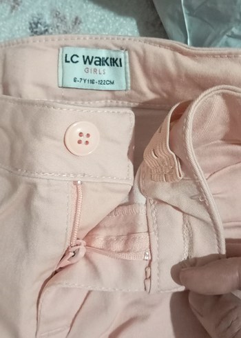 Kız Çocuk Pembe Fırfırlı Rahat Pantolon - Görsel 2