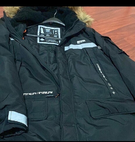 l/xl Beden siyah Renk PULL & BEAR KABAN ERKEK