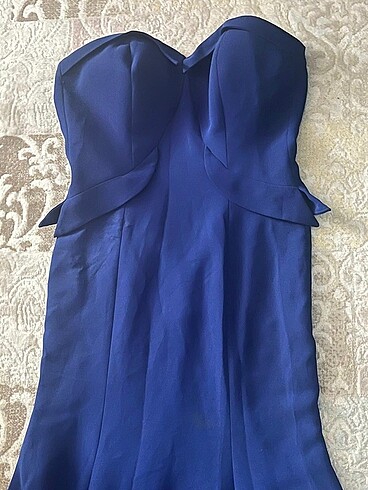 Straplez balık model elbise