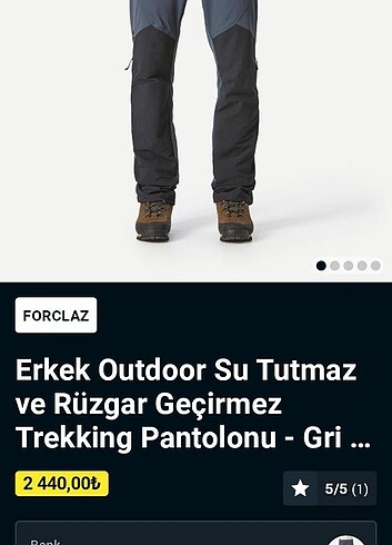 Dechatlon pantolon takas olur pazarlık payı vardır 