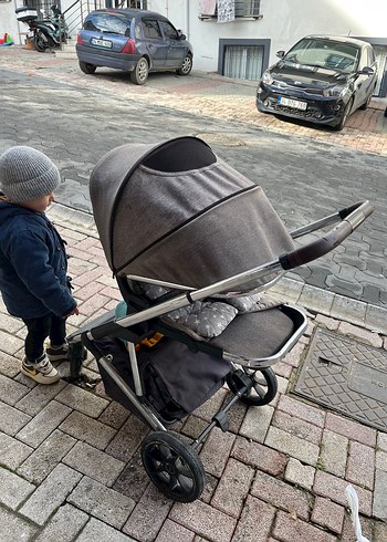 Gri Bebek Arabası - Görsel 2