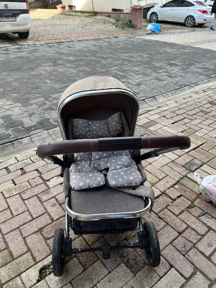 Gri Bebek Arabası - Görsel 5