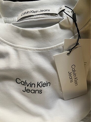 m Beden Calvin Klein beyaz elbise