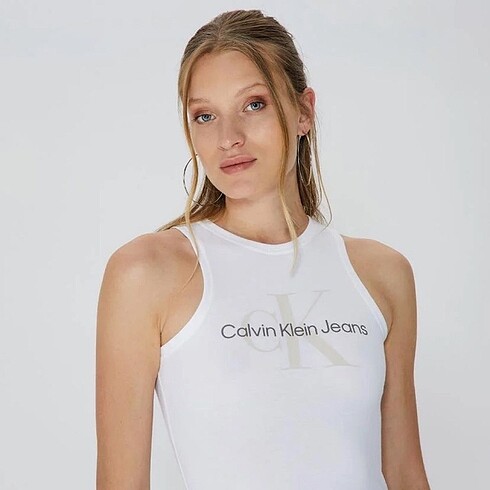 m Beden beyaz Renk Calvin Klein mini elbise