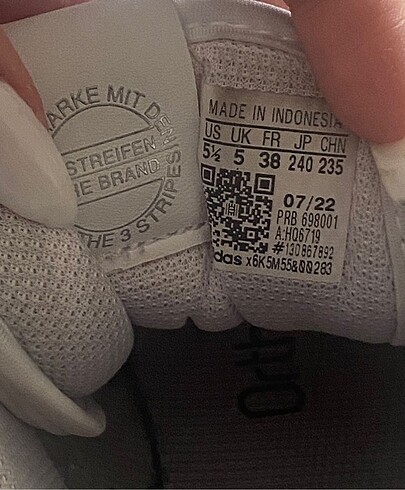 38 Beden Adidas kadın ayakkabı