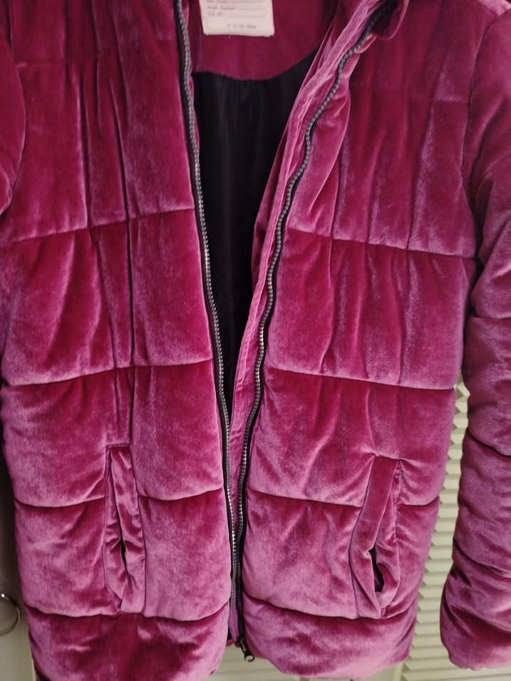 Bordo Kadın Midi Kaban Fermuarlı - Görsel 2