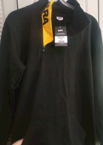 Siyah Fermuarlı Kadın Sweatshirt - Görsel 5