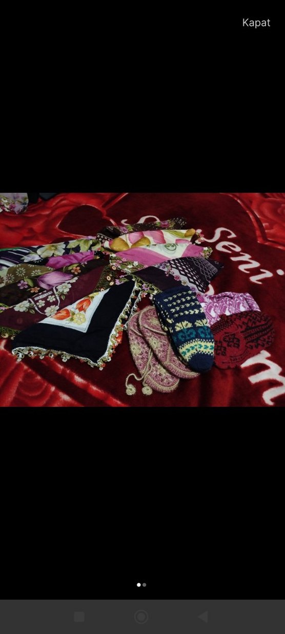 Çeyizlik tülbent ve patikler - Görsel 2