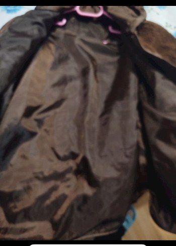 Kahverengi Kürklü Midi Kadın Ceket - Görsel 3