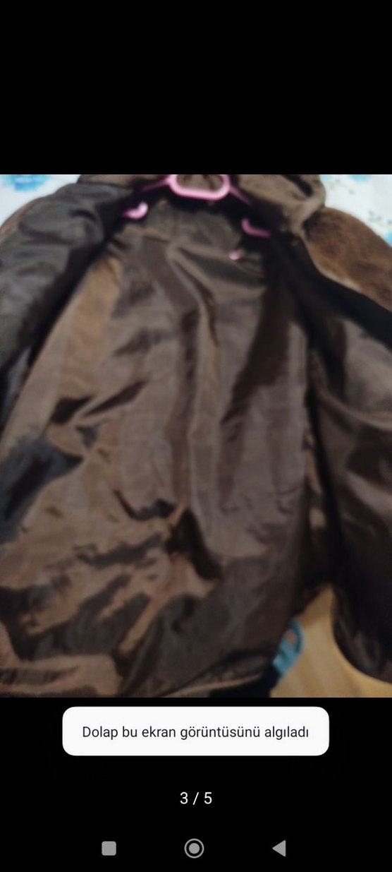 Kahverengi Kürklü Midi Kadın Ceket - Görsel 3