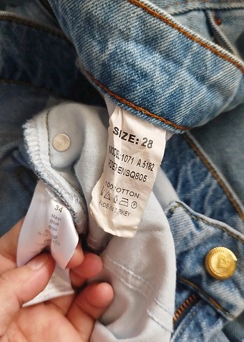 Kadın Mavi Bol Kesim Denim Jean - Görsel 7