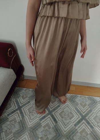 Bej Kadın Fırfırlı Uzun Tulum - Görsel 3