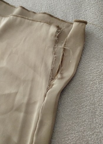 Bej Kadın Fırfırlı Uzun Tulum - Görsel 5