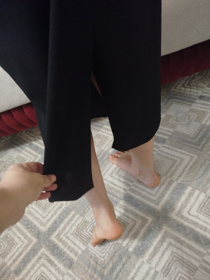 Siyah Straplez Midi Elbise - Görsel 4